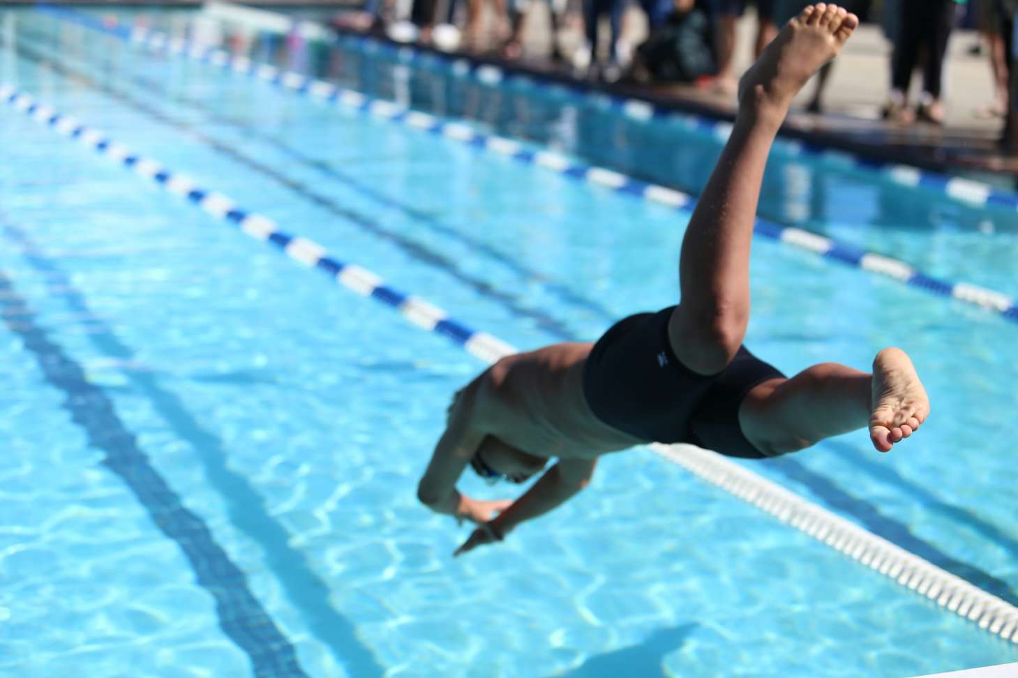 School swimming and water sports activity for students
